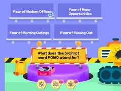 Spēle Kids Quiz: Brainrot Words Quiz
