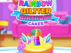Spēle Rainbow Glitter Birthday Cakes