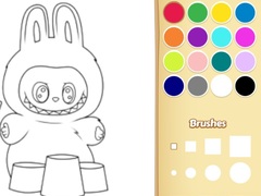 Spēle Easy Labubu Coloring Book