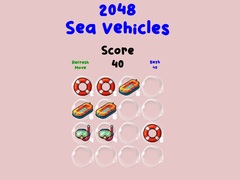 Spēle 2048 Sea Vehicles