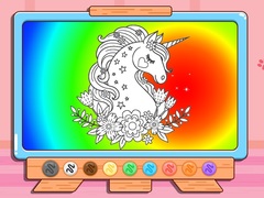 Spēle Coloring Book: Glitter Unicorn
