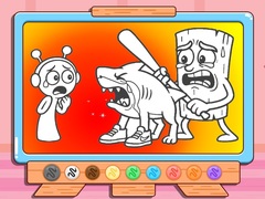 Spēle Coloring Book: Sprunki VS Tung Tung Sahur