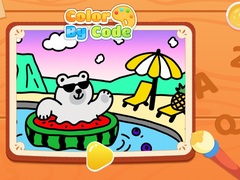Spēle Color By Code: Polar Bear