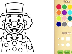 Spēle Clown Coloring Book