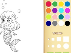 Spēle Mermaid Coloring Book For Kids