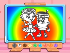 Spēle Coloring Book: Cappuccina Assassino Love Story
