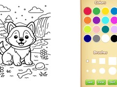 Spēle Dog Coloring Book