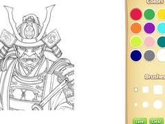 Spēle Samurai Coloring Book