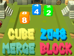 Spēle 2048 Cube Merge Block