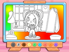 Spēle Coloring Book: Avatar Girl Dress Up Shopping