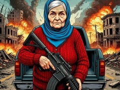 Spēle Grandma with machine-gun: Apocalypsis