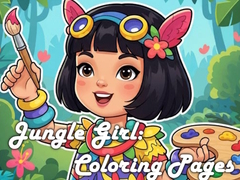 Spēle Jungle Girl: Coloring Pages