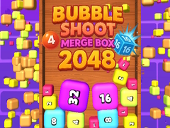 Spēle Bubble Shoot Merge Box 2048