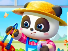 Spēle Jigsaw Puzzle: Baby Panda Little Farmer
