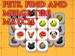 Spēle Pets, Find and Merge Tile Match