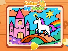 Spēle Color By Code: Rainbow Unicorn