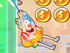 Spēle Alien Chase Swing and Fly