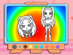 Spēle Coloring Book: Mira Kpop Demon Hunters
