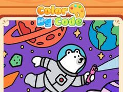 Spēle Color By Code Space Bear