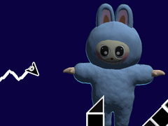 Spēle Labubu Geometry Dash