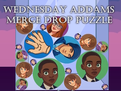 Spēle Wednesday Addams Merge Drop Puzzle
