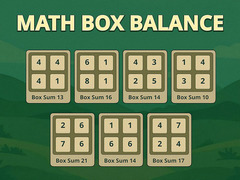Spēle Math Box Balance