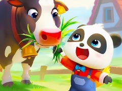 Spēle Jigsaw Puzzle: Baby Panda Cow Ranch
