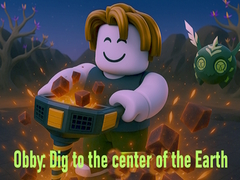 Spēle Obby: Dig to the center of the Earth