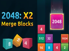 Spēle 2048:X2 Merge Blocks