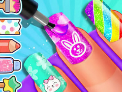 Spēle Coloring Book: Girls Nail Art Design
