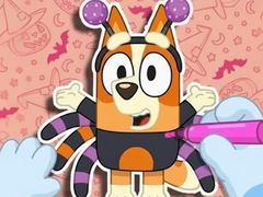 Spēle Coloring Book: Halloween Spooky Bingo & Bluey