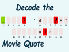 Spēle Decode the Movie Quote