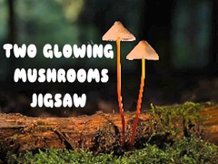 Spēle Two Glowing Mushrooms Jigsaw