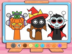 Spēle Coloring Book: Incredibox Sprunki Halloween
