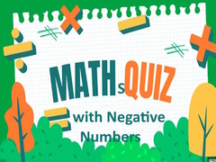 Spēle Maths Quiz with Negative Numbers