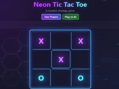 Spēle Neon Tic-Tac-Toe