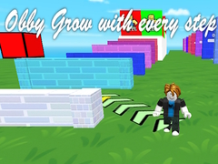 Spēle Obby Grow with every step