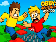 Spēle Obby: Mini-Games VS 1000