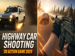 Spēle Highway Car Shooting 3D Action Game 2025