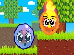 Spēle Fire Ball and Water Ball: Parkour Love Balls