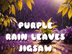 Spēle Purple Rain Leaves Jigsaw