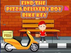 Spēle Find the Pizza Delivery Boy Bike Key