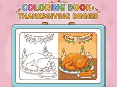 Spēle Coloring Book: Thanksgiving Dinner