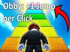 Spēle Obby: +1 Jump per Click