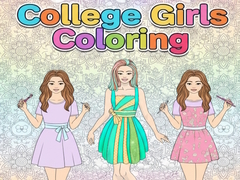Spēle College Girls Coloring