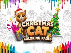 Spēle Christmas Cat Coloring Pages