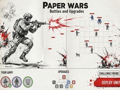 Spēle Paper Wars Battles and Upgrades
