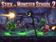 Spēle Stick vs Monster School 2