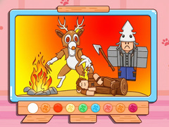 Spēle Coloring Book: 99 Nights In The Forest