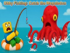 Spēle Obby Fishing: Catch the Megalodon